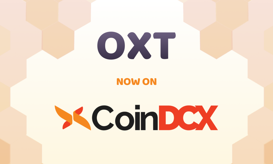 OXT is listed on CoinDCX as Orchid hops into India