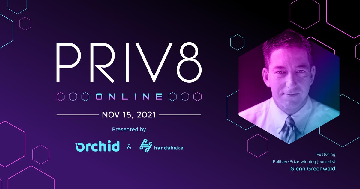 The Priv8 Virtual Privacy Summit Returns with Featured Speaker Glenn Greenwald